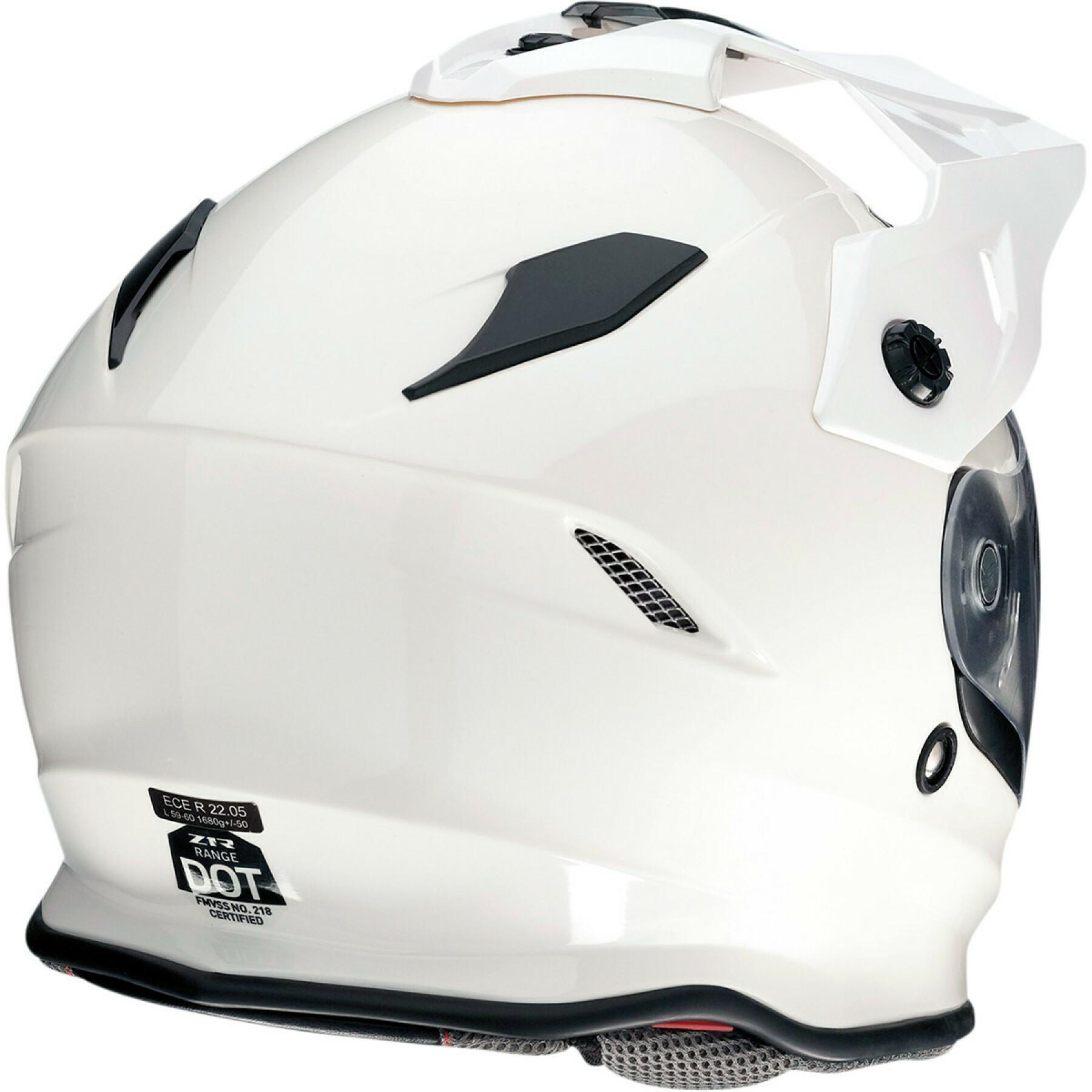 Modulär motorcykelhjälm Z1R range white