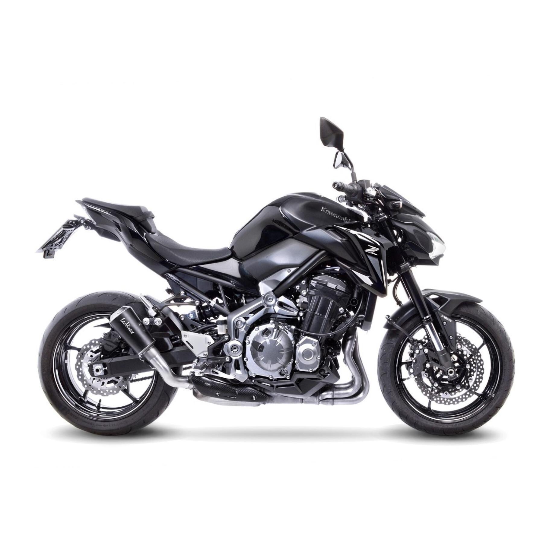 motorcykel avgassystem kawasaki z900 2017-2019 Leovince LV-10 BLACK EDITION