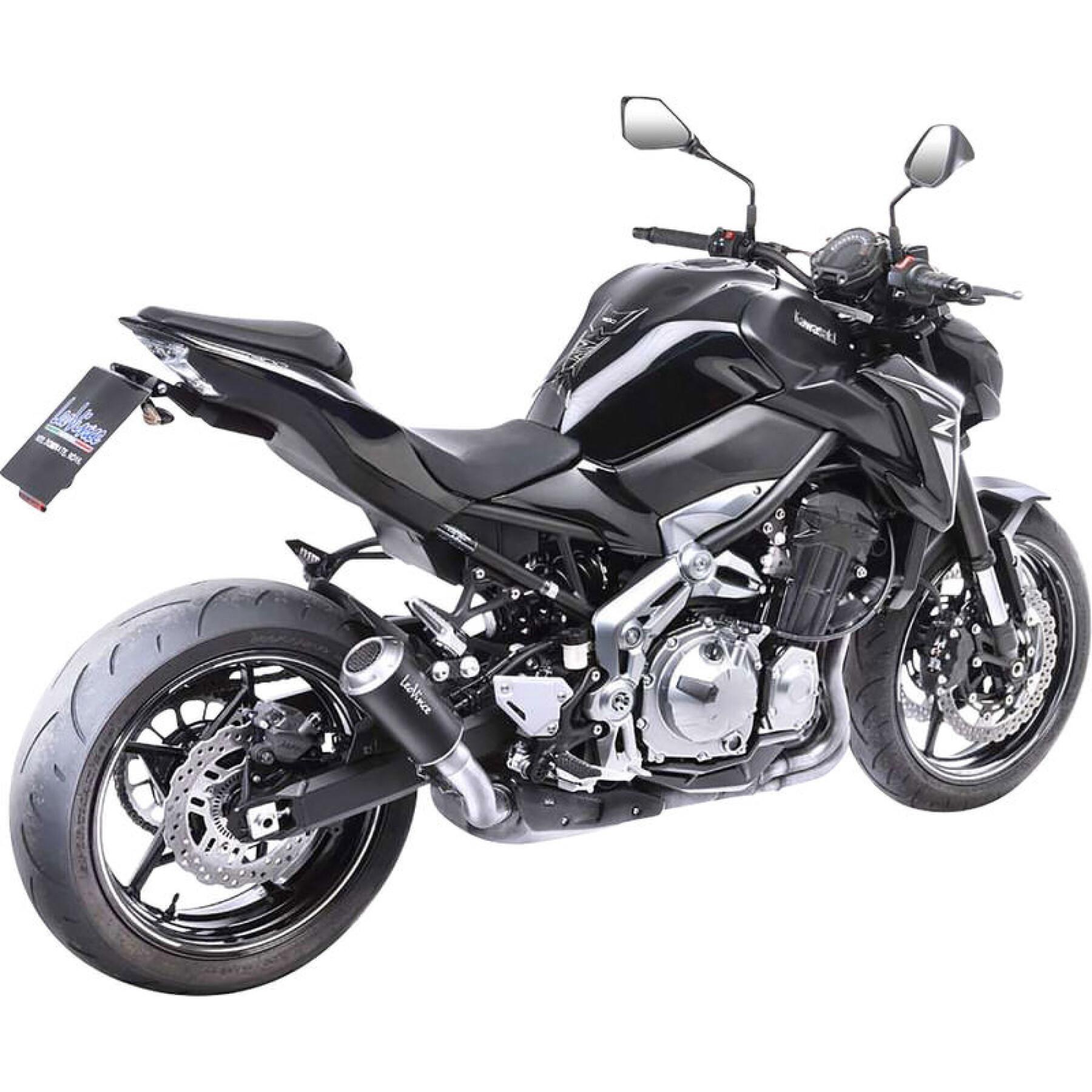 motorcykel avgassystem kawasaki z900 2017-2019 Leovince LV-10 BLACK EDITION