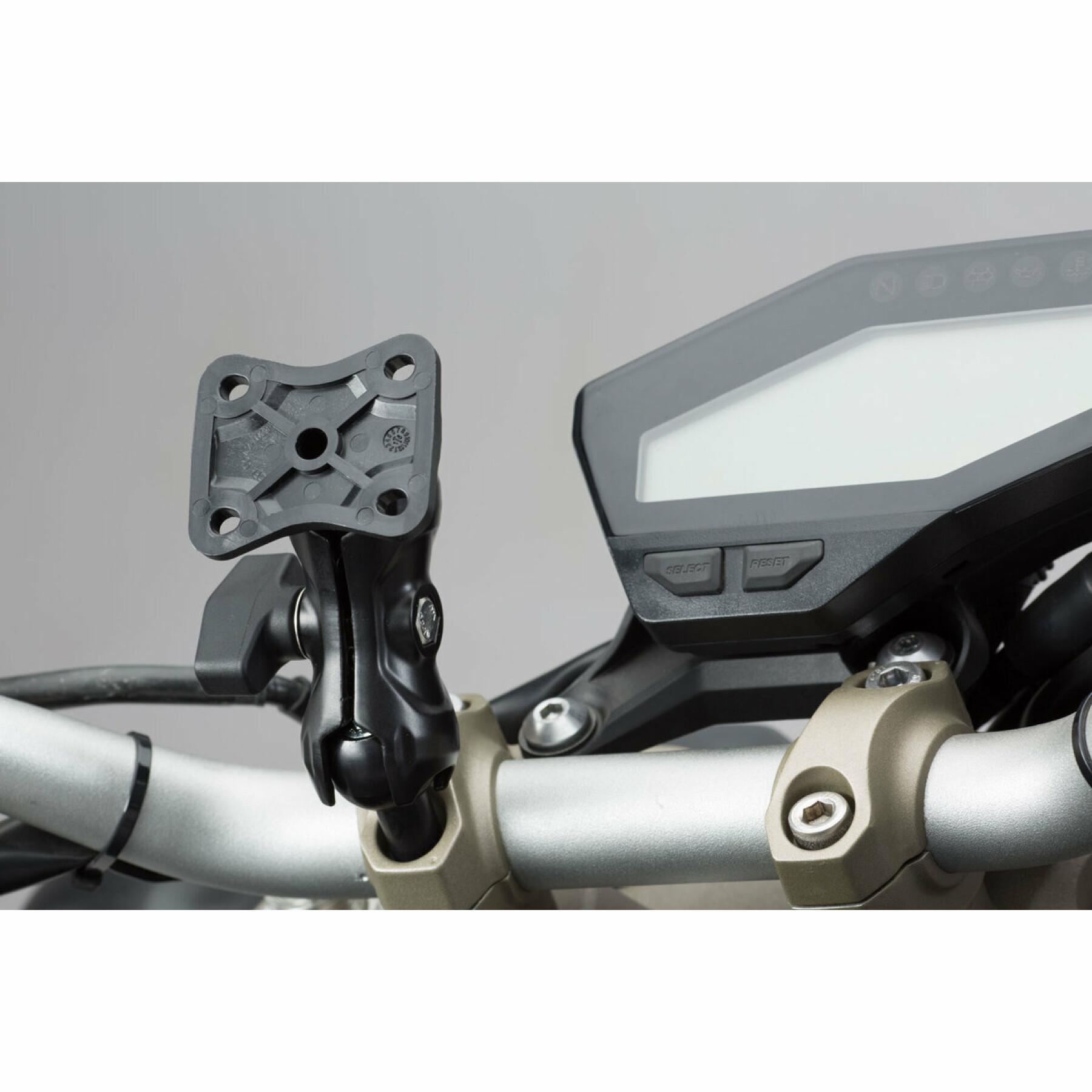 Universellt gängat gps-fäste för motorcykel med kula och monteringsarm SW-Motech M8