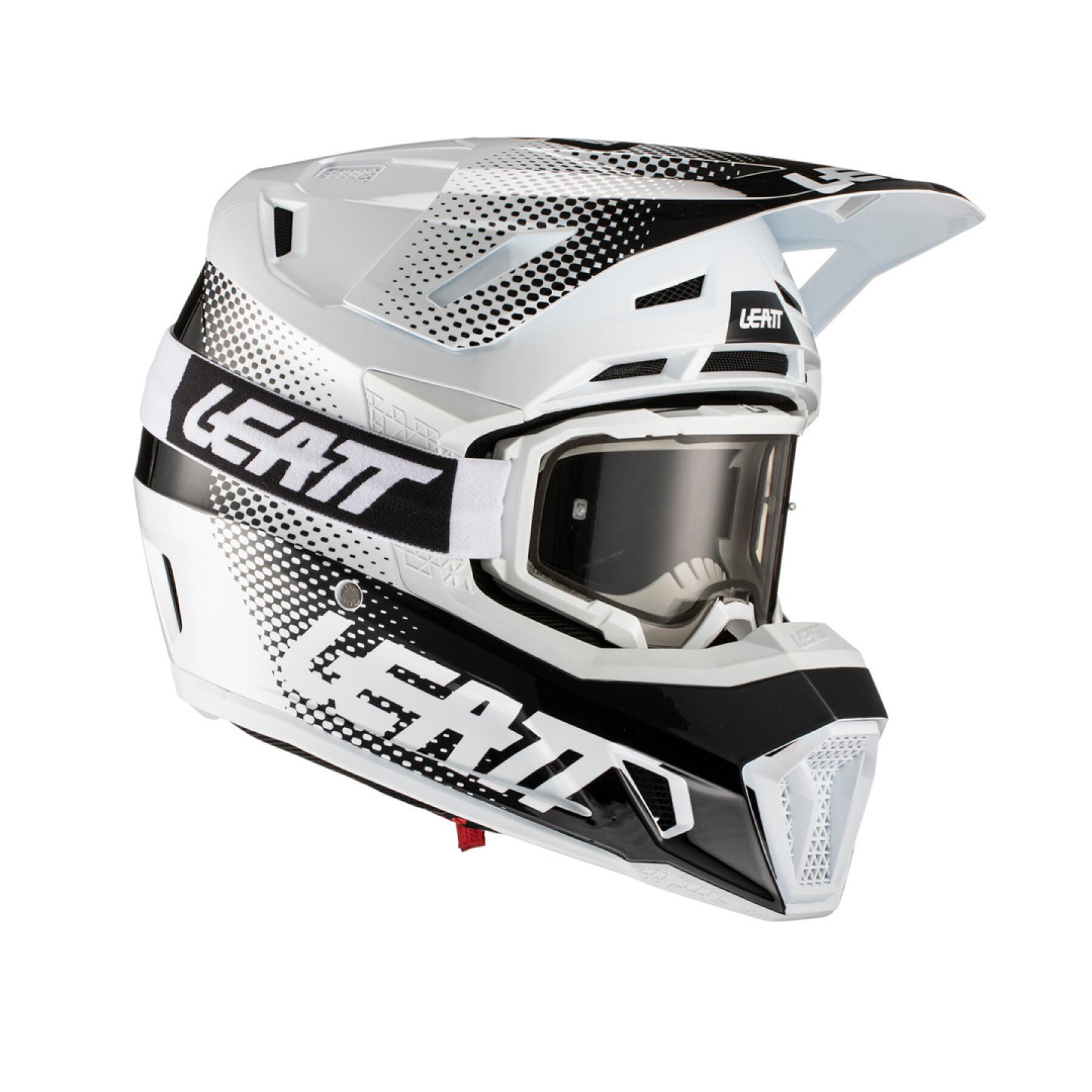 Motocrosshjälm med skyddsglasögon Leatt 7.5 V22