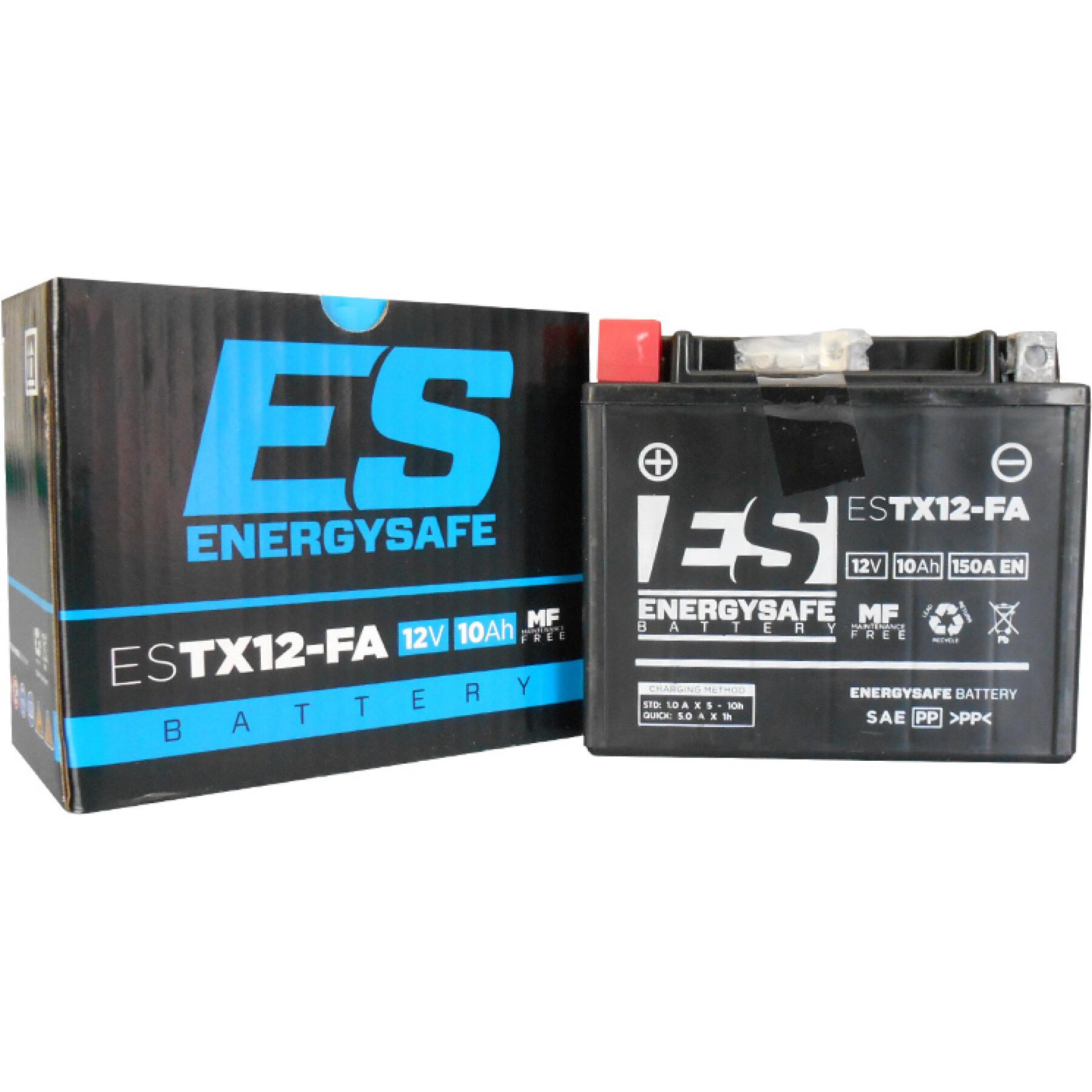 Motorcykelbatterifabrik aktiverad Energy Safe CTX12 (FA)