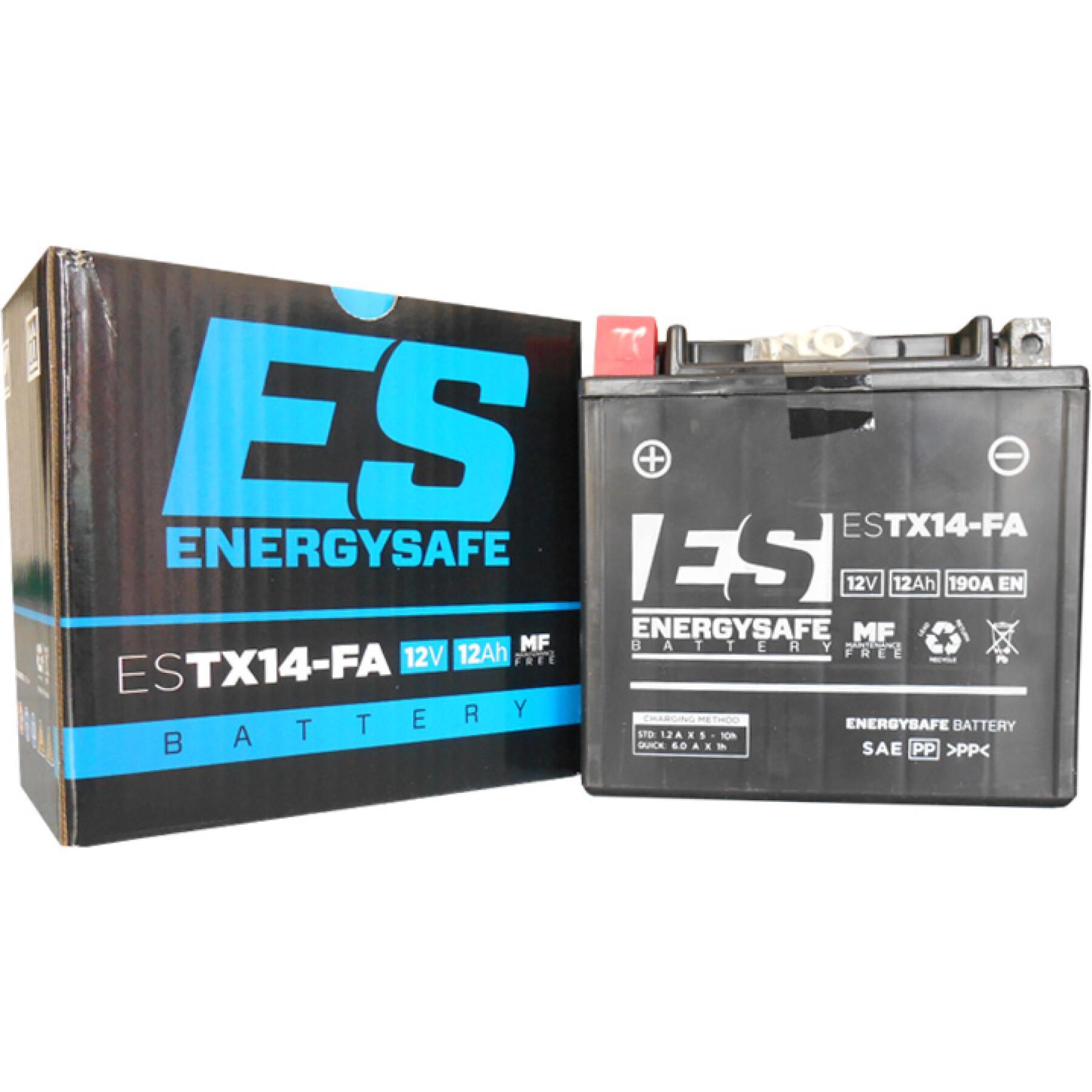 Motorcykelbatterifabrik aktiverad Energy Safe CTX14 (FA)