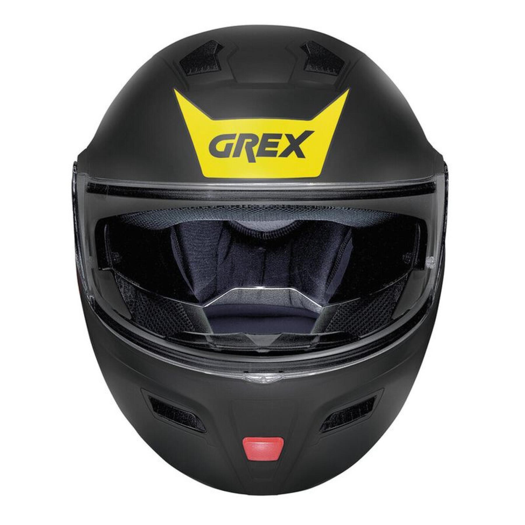 Modulär motorcykelhjälm Grex G9.1 Evolve Vivid N-Com Flat 37