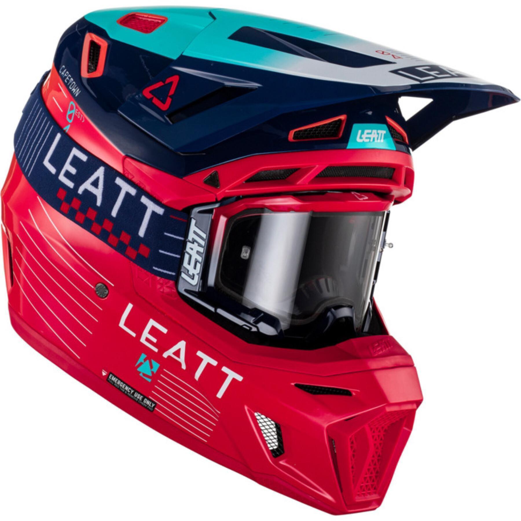 Motocrosshjälmsats med skyddsglasögon Leatt 8.5 23