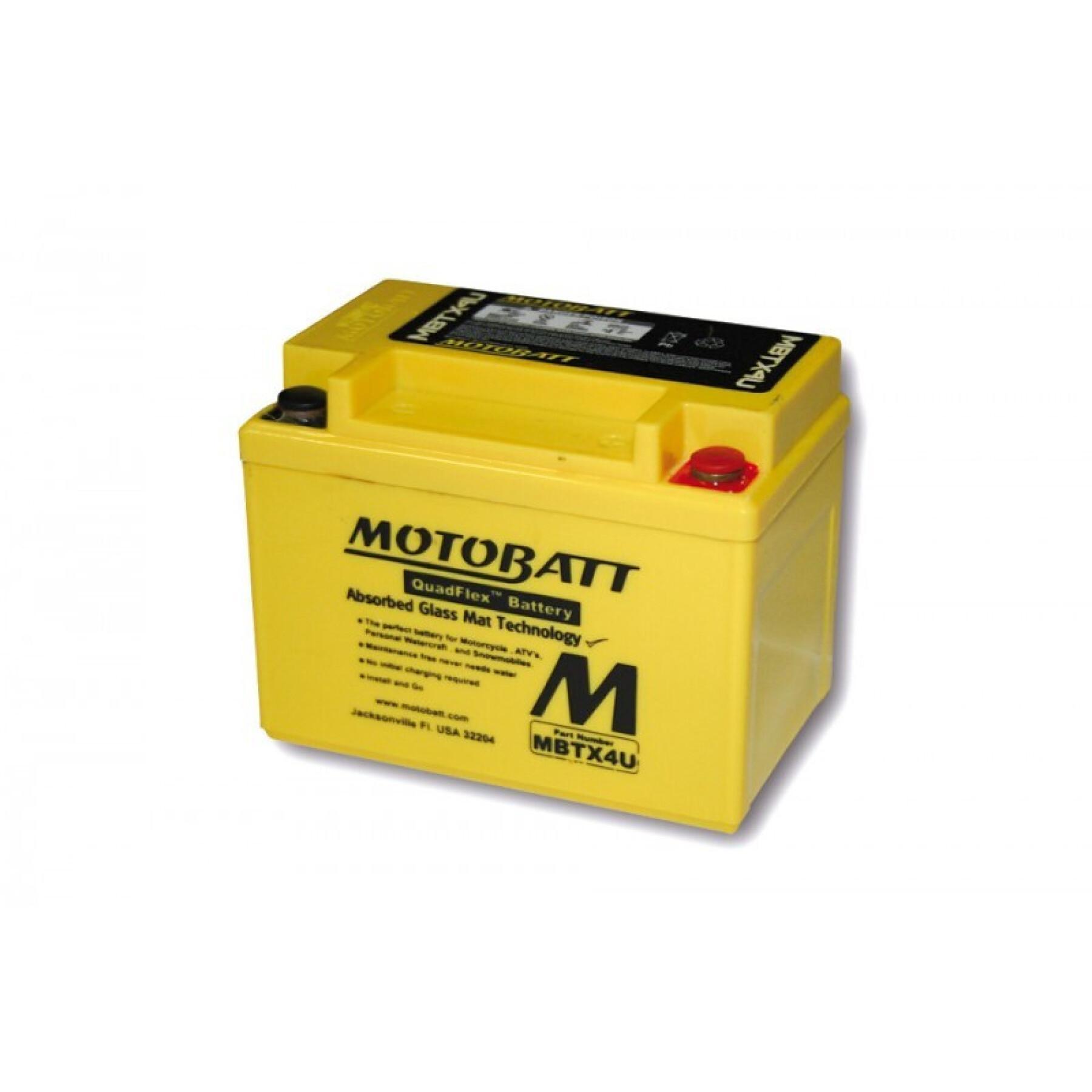 Batteri för motorcykel Motobatt MBTX4U (2 poles)