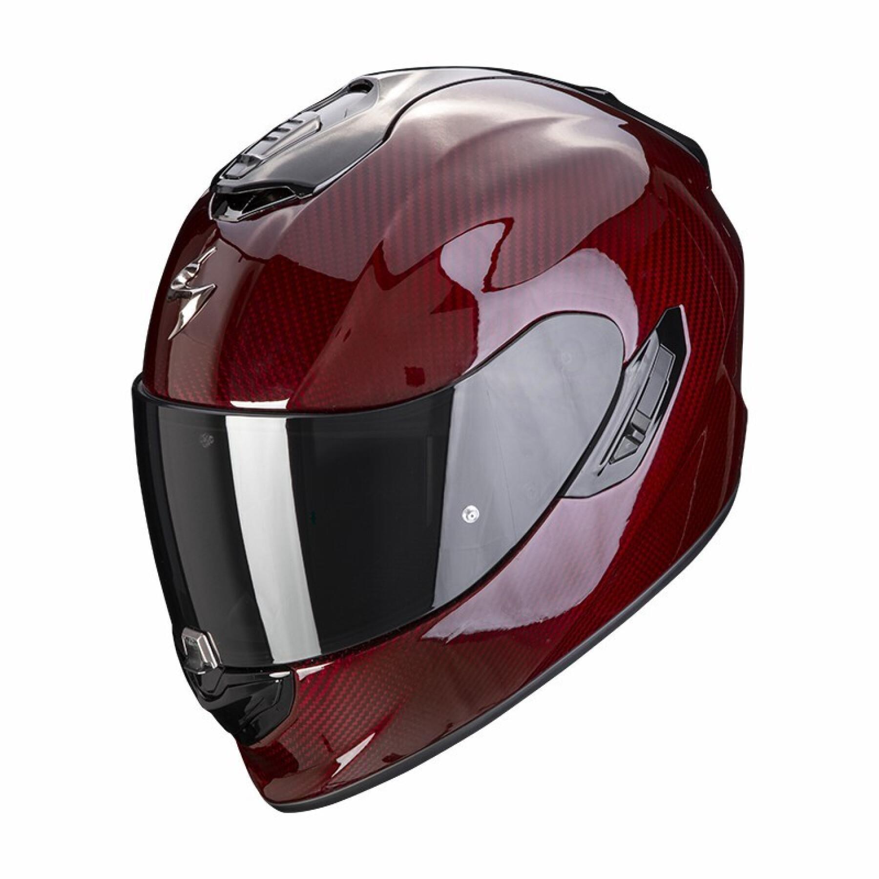 Helhjälm för motorcykel Scorpion Exo-1400 Evo Carbon Air Solid ECE 22-06