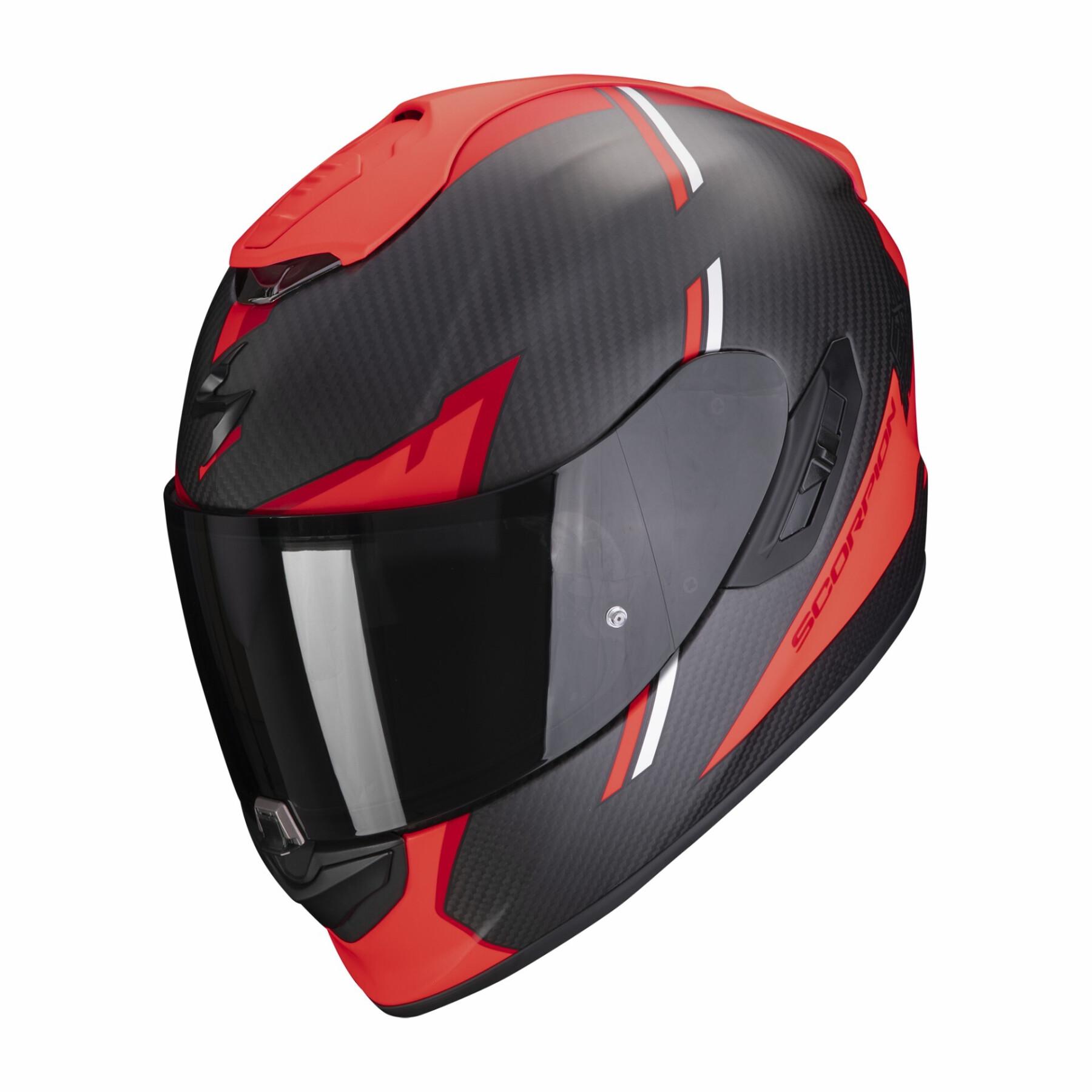 Helhjälm för motorcykel Scorpion Exo-1400 Evo Carbon Air Kendal ECE 22-06