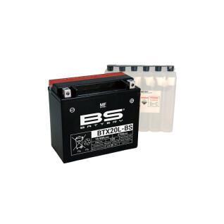 Motorcykelbatteri med syrabehållare BS Battery BTX20L-BS