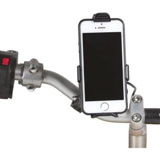 Styrmonterad smartphonehållare med laddare Chaft