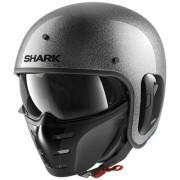 Jet motorcykelhjälm Shark s-drak 2 blank glitter