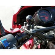 Smartphonehållare för motorcykel med u-formad bas på kulrör b RAM Mounts